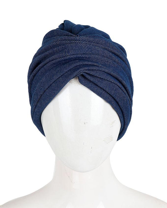 denim turban