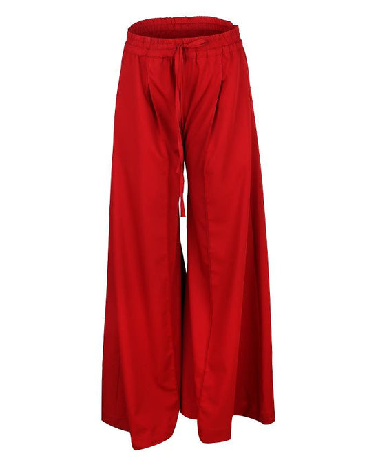 Bordeaux Palazzo Pants with draw string waist